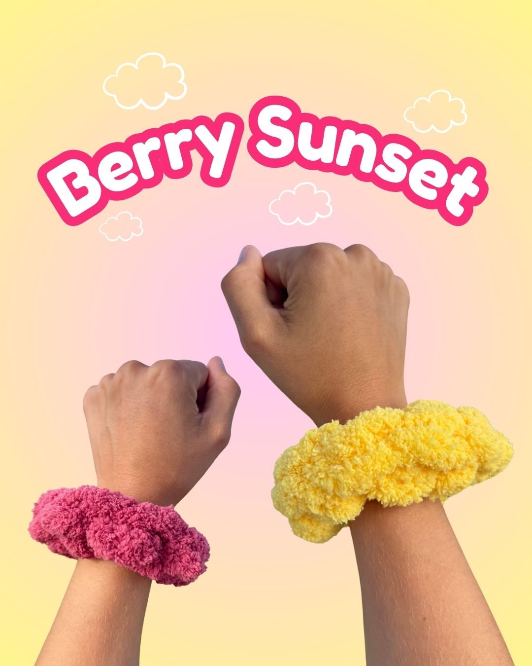 Finger Crochet Kits for Kids- Video-Guided Crochet Scrunchie